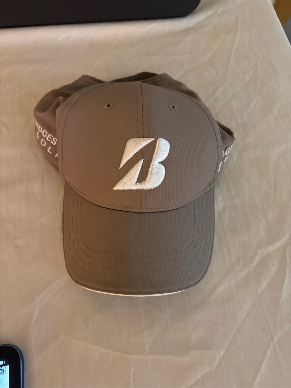 Bridgestone Golf Taupe Men's Performance Cap